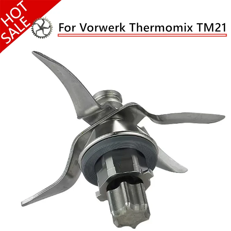 Lame Thermomix TM21 Inox à Lames Crantées – Couteau Mixte de Rechange