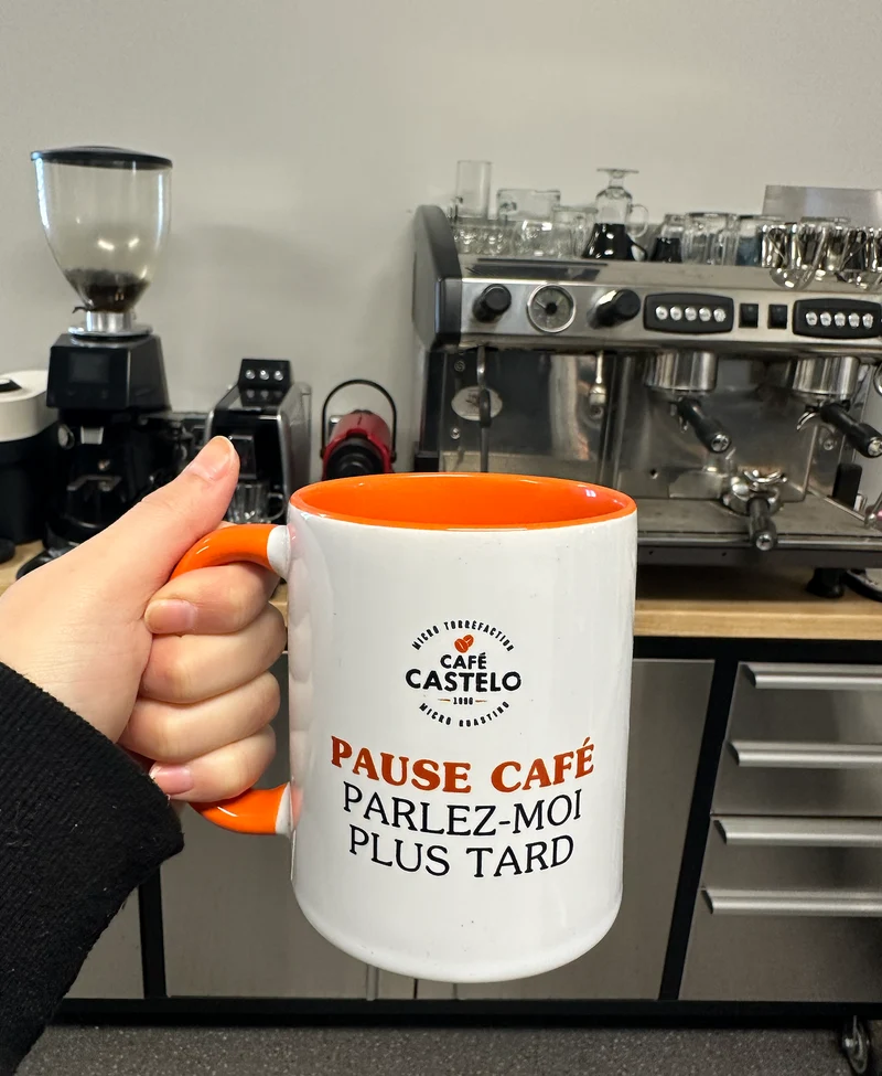 Tasse à café humoristique en céramique