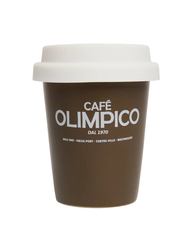 Cafe Olimpico 8oz Ceramic Takeout Cup
