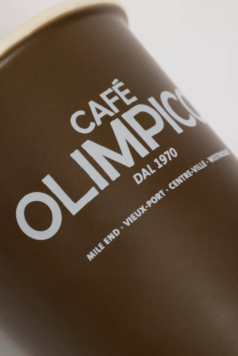 Cafe Olimpico 8oz Ceramic Takeout Cup