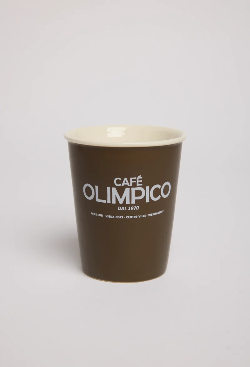 Cafe Olimpico 8oz Ceramic Takeout Cup