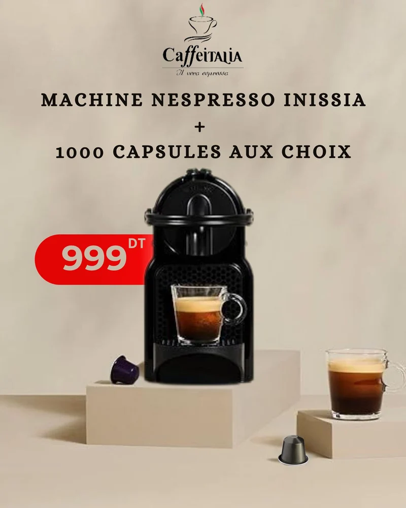 PROMOTION MACHINE INISSIA NESPRESSO + 1000 CAPSULES