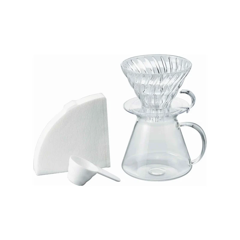 Kit V60 en verre Hario Simply 1-4 tasses