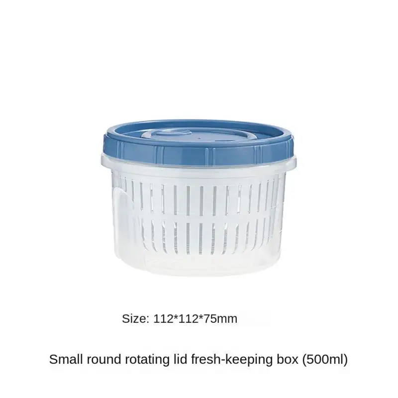Boîte de Rangement Frigo Hermétique 700ml avec Grille Égouttoir
