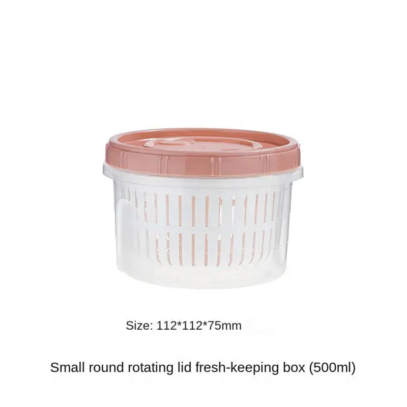 Boîte de Rangement Frigo Hermétique 700ml avec Grille Égouttoir