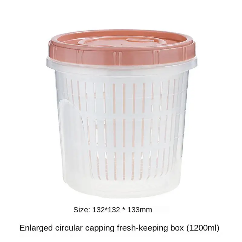 Boîte de Rangement Frigo Hermétique 700ml avec Grille Égouttoir