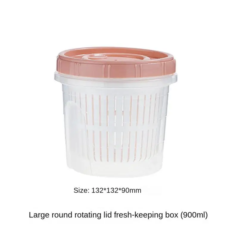 Boîte de Rangement Frigo Hermétique 700ml avec Grille Égouttoir