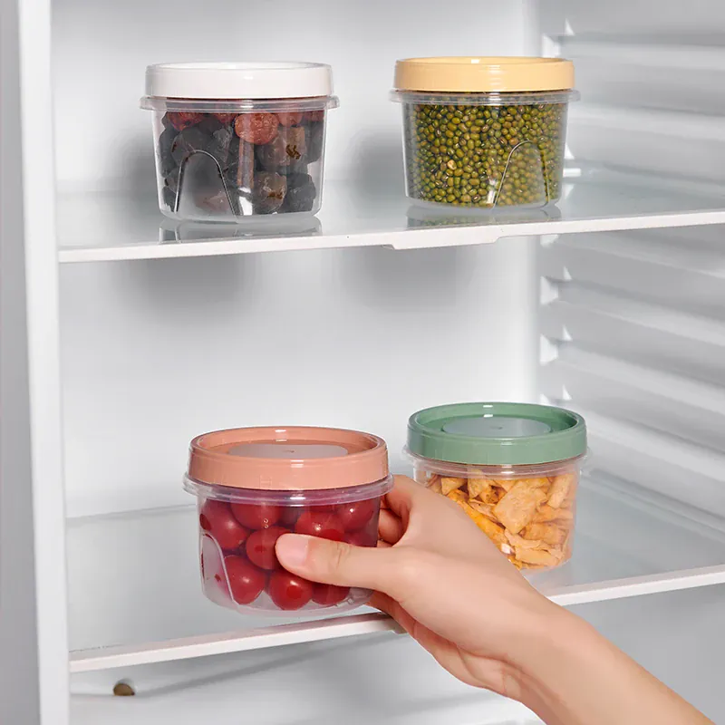 Boîte de Rangement Frigo Hermétique 500ml | 8 Pièces Empilables