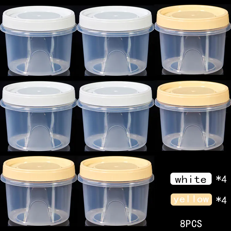 Boîte de Rangement Frigo Hermétique 500ml | 8 Pièces Empilables