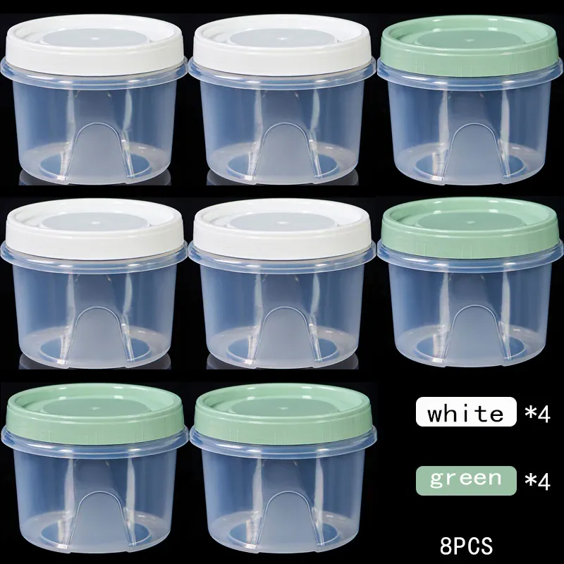 Boîte de Rangement Frigo Hermétique 500ml | 8 Pièces Empilables
