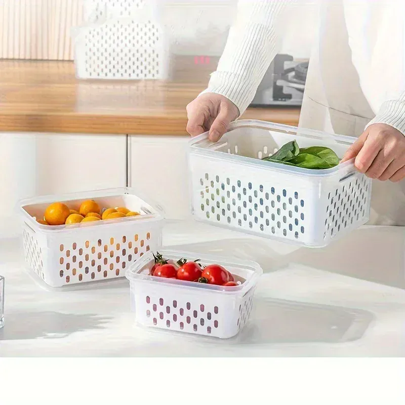 Bacs de Rangement Hermétiques Multiusages 4 Pièces pour Aliments