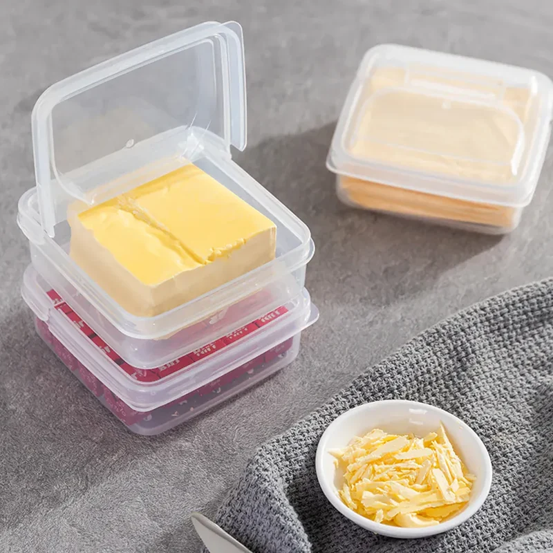 Boîte de Rangement Transparent pour Fromage et Beurre