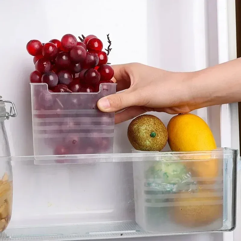 Bac de Rangement Frigo 15 Pièces Organisateur Alimentaire Empilable