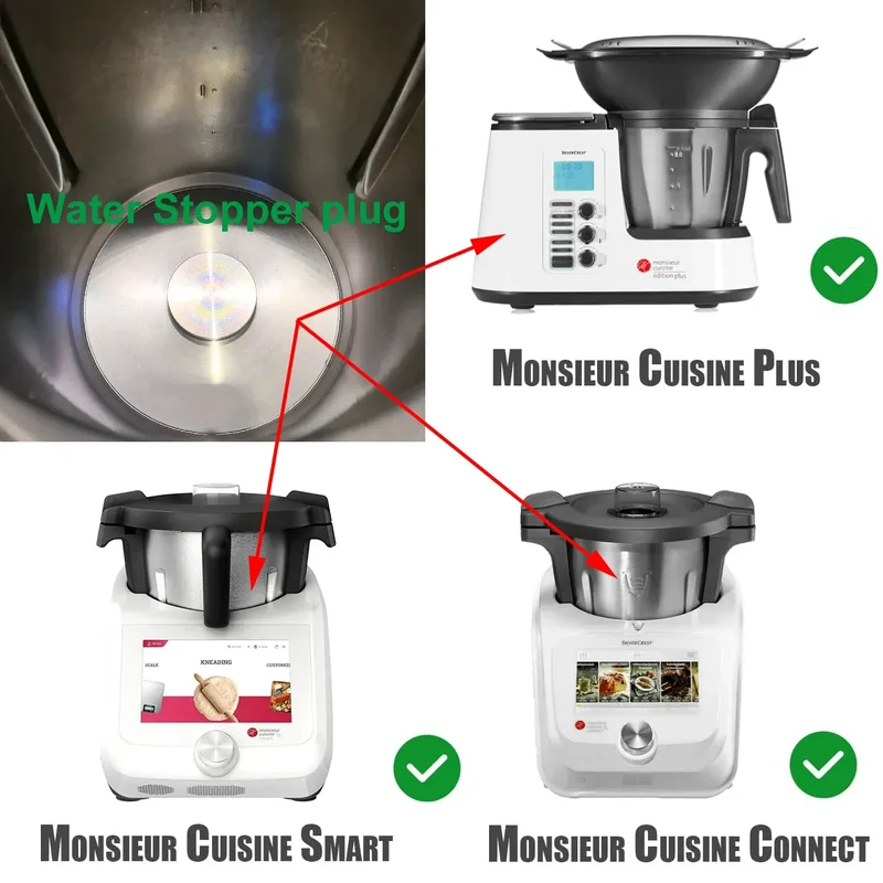 Bouchon d'Étanchéité en Silicone pour Monsieur Cuisine Connect / Smart / Plus / Compact