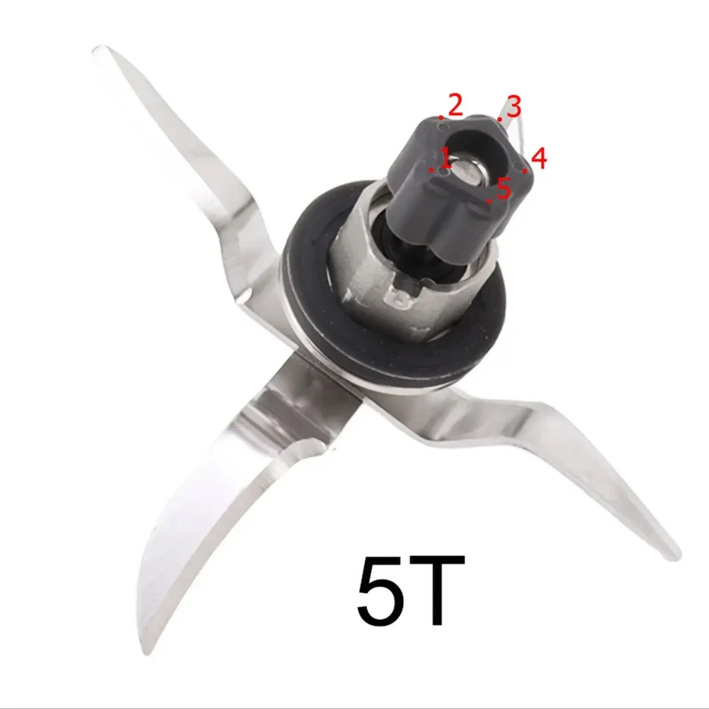 Lame de Mixage Acier Inoxydable 4 Pales — Compatible Monsieur Cuisine Connect & Smart (5T)