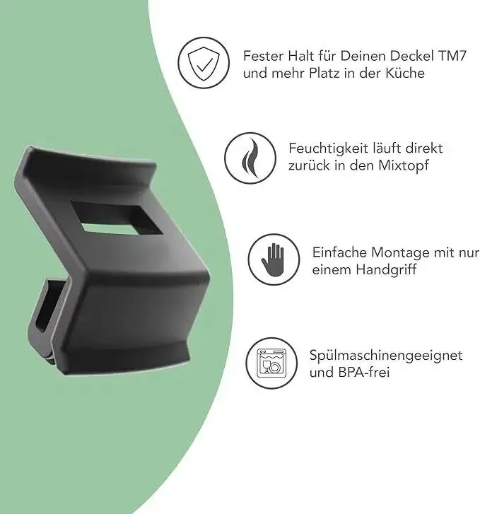 Couvercle Silicone Thermomix TM7 avec Clip de Sécurisation