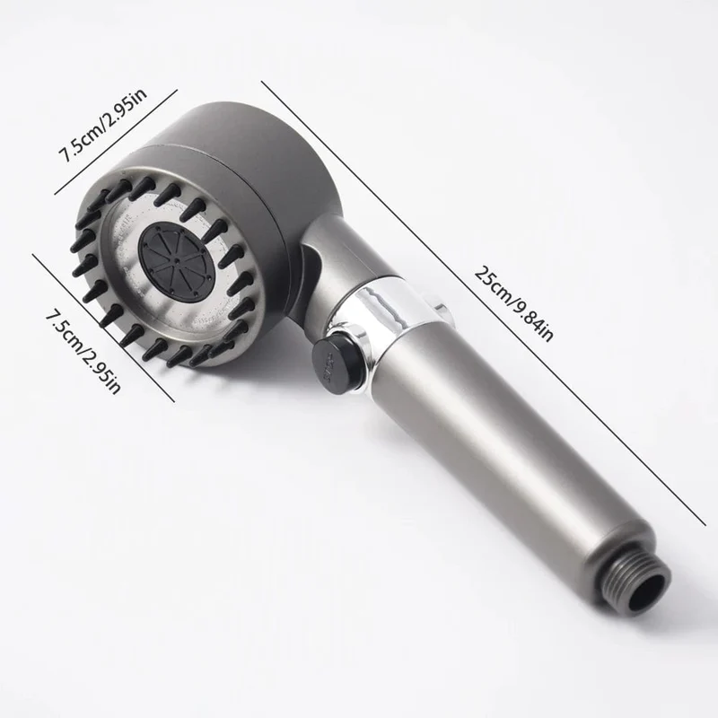 Pommeau de Douche à Haute Pression 3 Modes avec Filtre pour Salle de Bain
