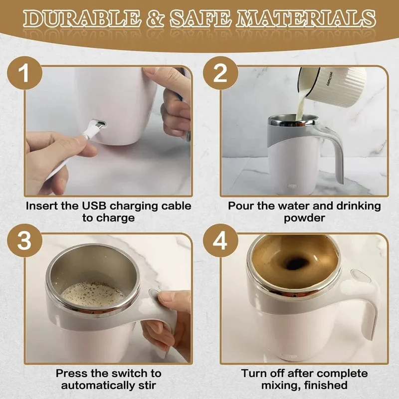 Mug Mélangeur Magnétique Rechargeable