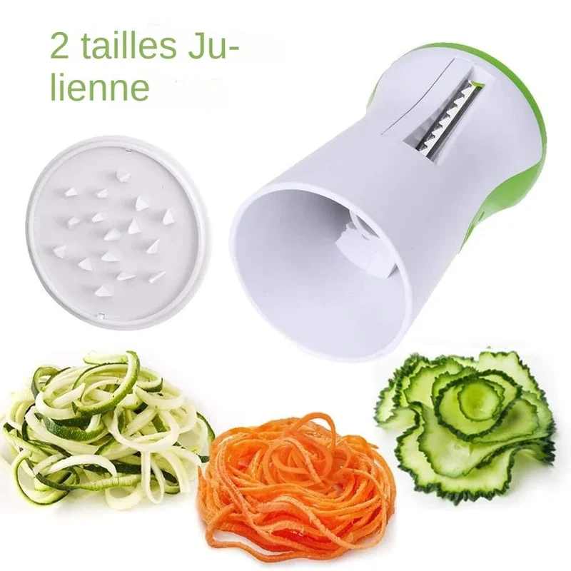 Spiralizer de Légumes en Acier Inoxydable - Coupe-légumes Spaghetti Zucchini