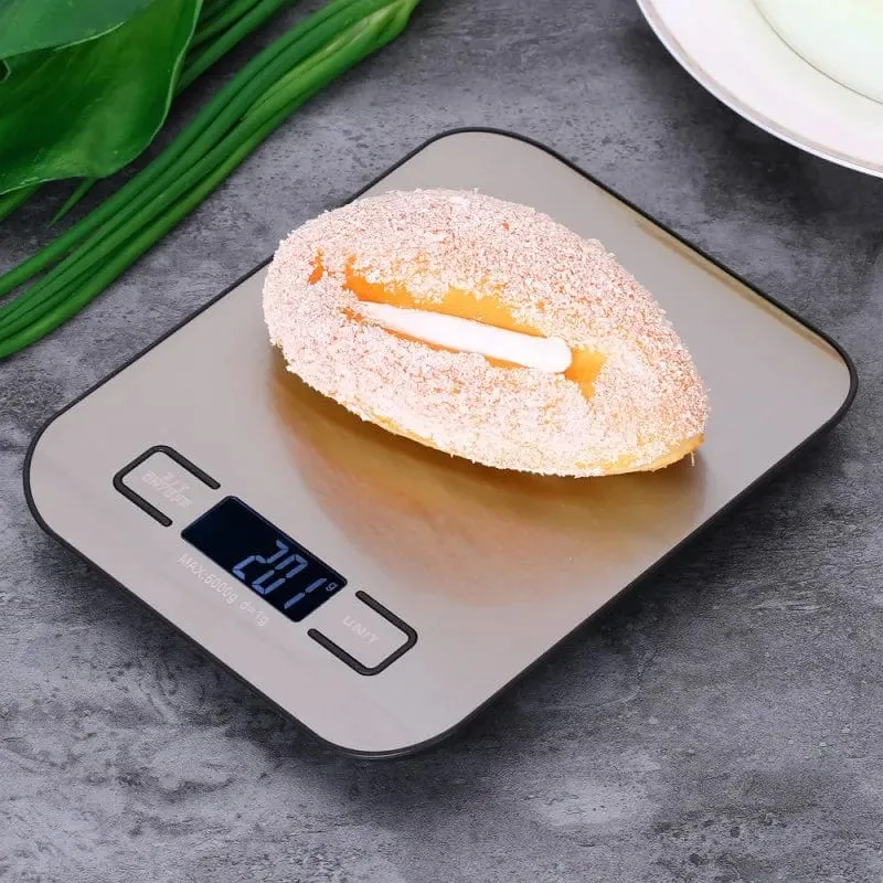 Balance de Cuisine Numérique 5kg/10KG en Acier Inoxydable - Précision 1g