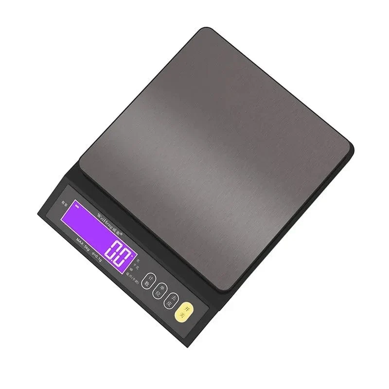 Balance de Cuisine Électronique 5kg/10kg en Acier Inoxydable avec Écran LCD