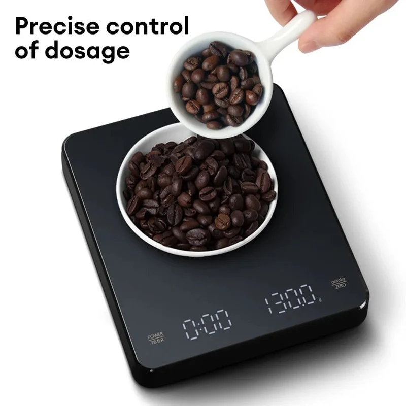 Balance de Cuisine Digitale avec Minuteur LED - Écran LED - USB