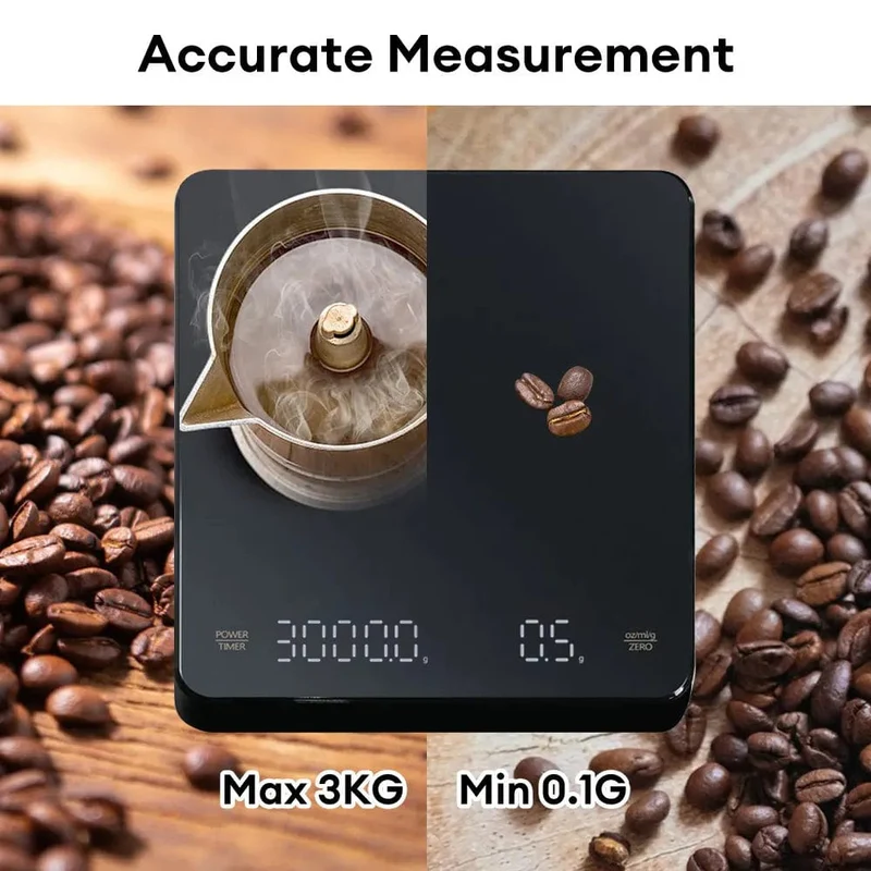 Balance de Cuisine Digitale avec Minuteur LED - Écran LED - USB