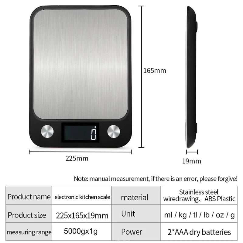 Balance De Cuisine Électronique pour Cuisson et Pâtisserie