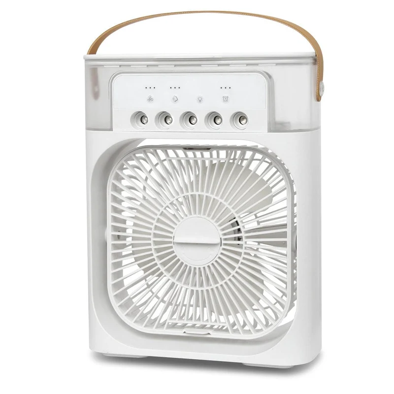 Mini Rafraîchisseur d'Air 3-en-1 — Ventilateur, Brumisateur, Humidificateur (USB)