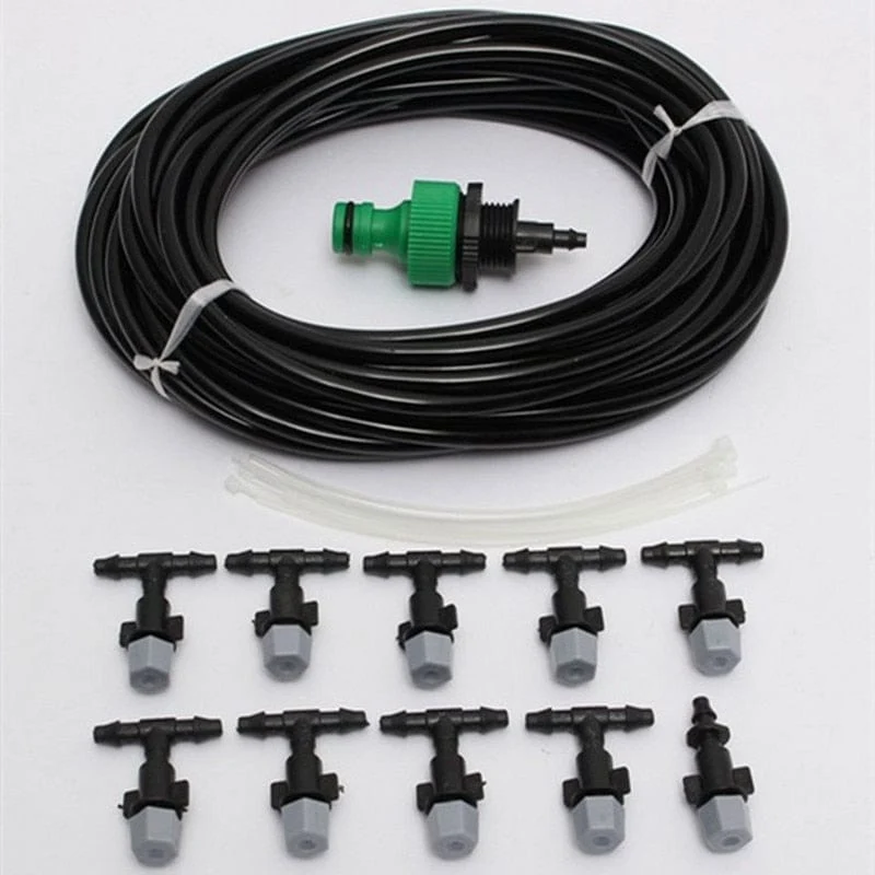Brumisateur Extérieur — Kit Arrosage et Rafraîchissement Jardin | Buses Réglables 1/4″
