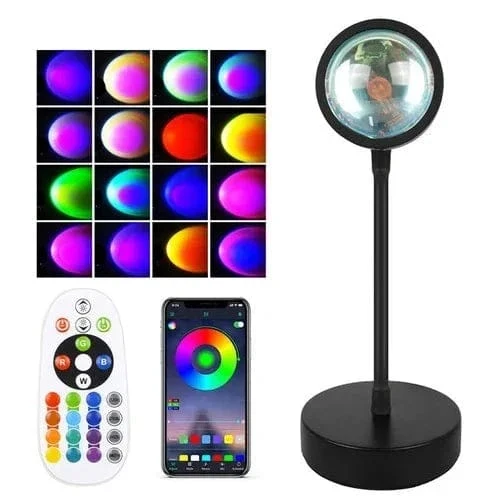 Lampe Coucher de Soleil controlable à distance (par télécommande et smartphone)