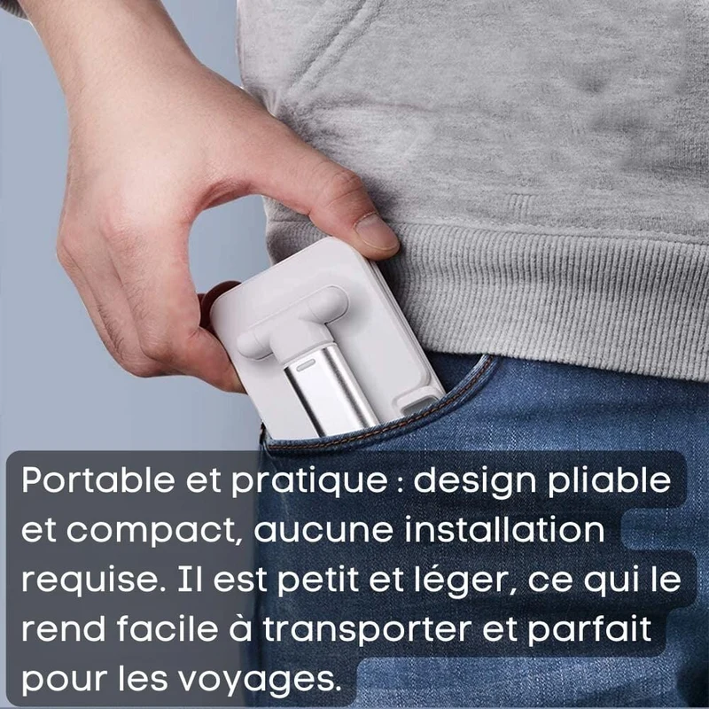 Support Smartphone et Tablette Compact Pliable et Ajustable