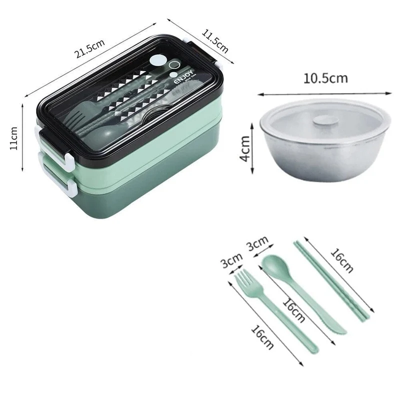 Lunchbox étanche avec couverts