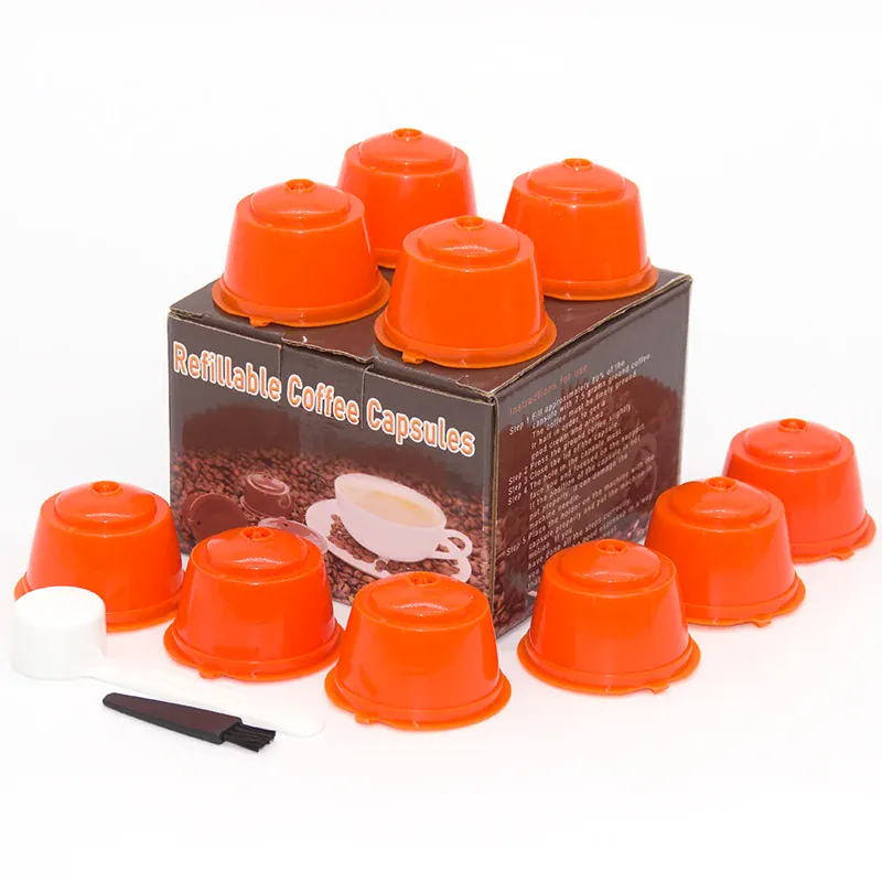 Capsule Café Réutilisable Dolce Gusto Lot de 10 Avec Cuillère et Brosse