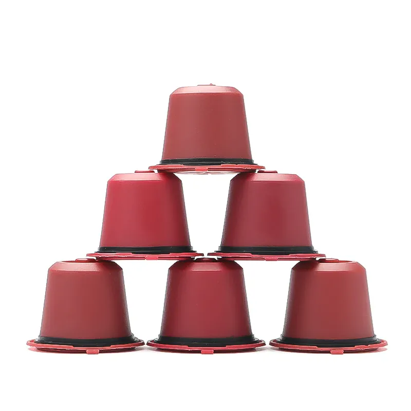 Capsules de Café Réutilisables Compatible Nespresso — Lot de 3 ou 6 Pièces avec Cuillère et Brosse