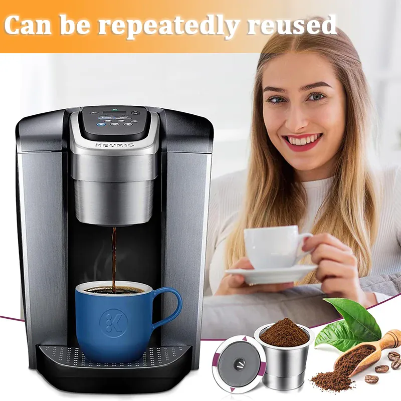 K-Cup Inox Réutilisable - Lot de 2 Compatible avec Keurig