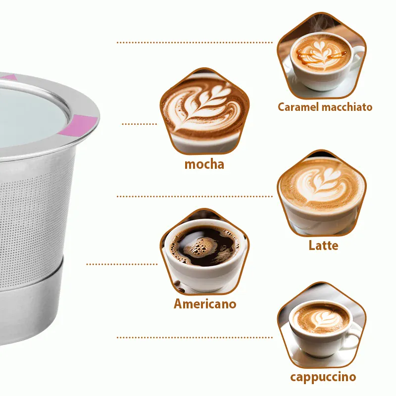 K-Cup Inox Réutilisable - Lot de 2 Compatible avec Keurig