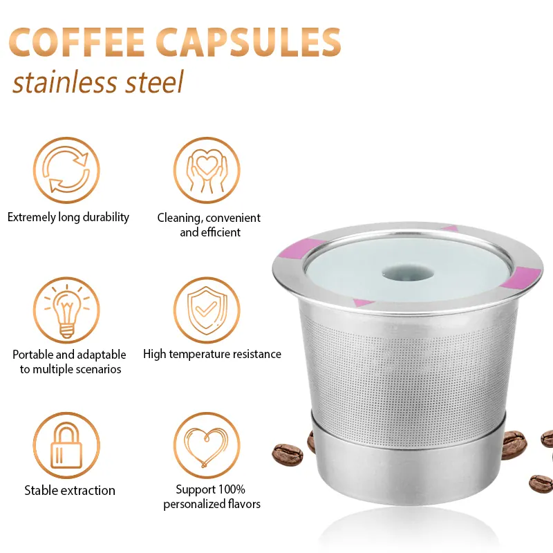 K-Cup Inox Réutilisable - Lot de 2 Compatible avec Keurig
