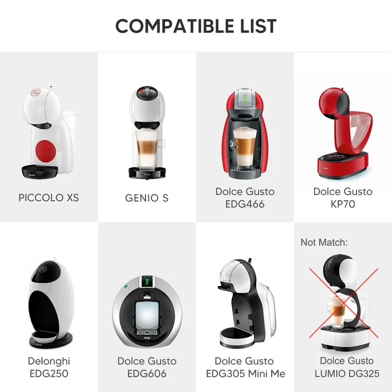 Adaptateur Capsule Réutilisable Compatible Dolce Gusto — Café Moulu ou Nespresso