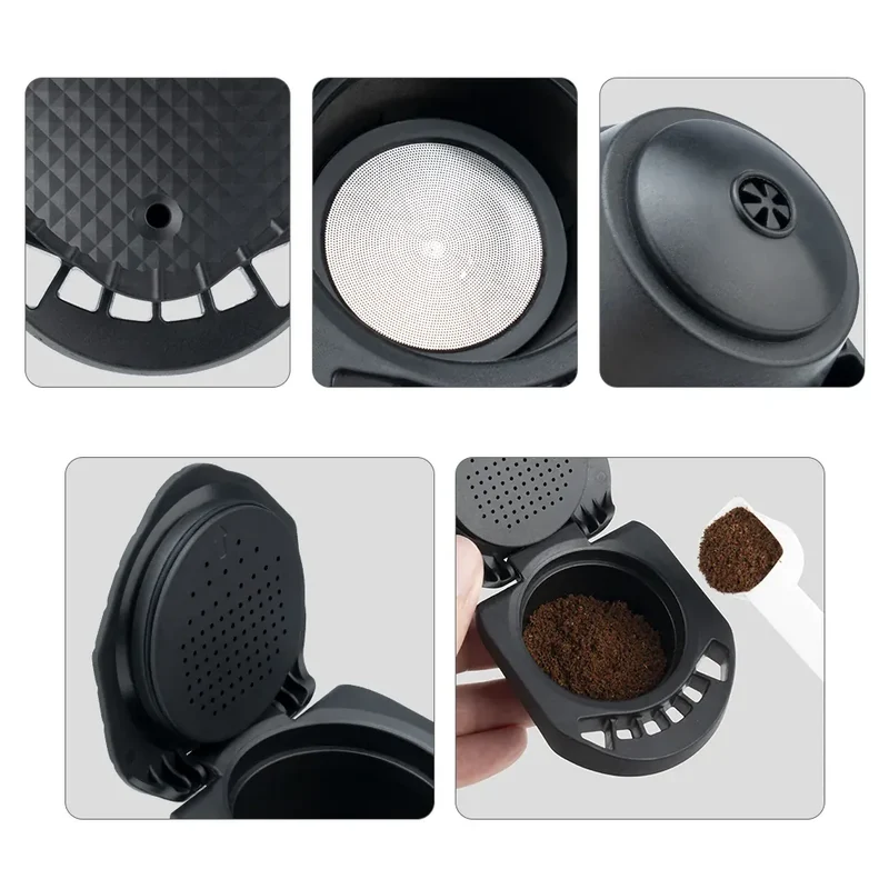 Adaptateur Capsule Réutilisable Compatible Dolce Gusto — Café Moulu ou Nespresso