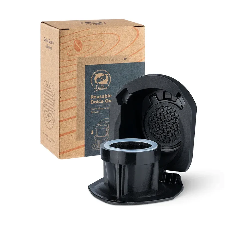 Adaptateur Capsule Réutilisable Compatible Dolce Gusto — Café Moulu ou Nespresso