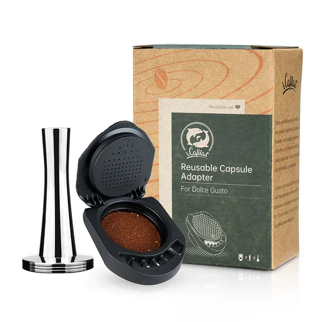 Adaptateur Capsule Réutilisable Compatible Dolce Gusto — Café Moulu ou Nespresso