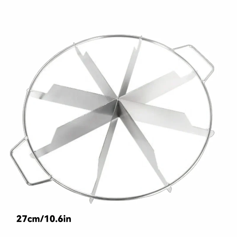 Coupe-gâteau en acier inoxydable - Marqueur de portions pour 10 parts