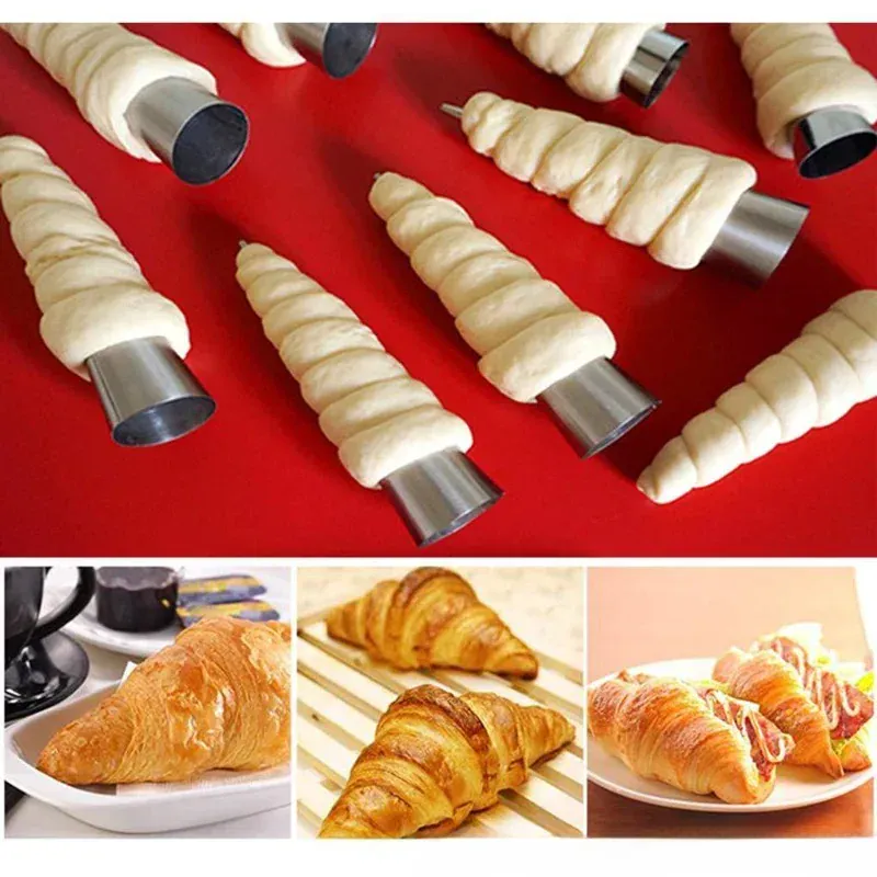 Set de 5 Outils de Pâtisserie - Moules à Croissants et Tubes à Pâtisserie