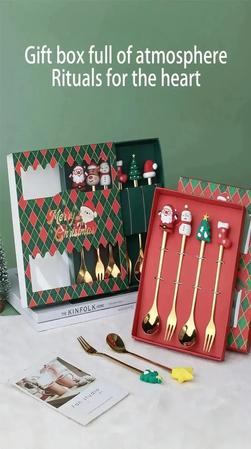 Coffret Couverts de Noël 2/4/6 pièces