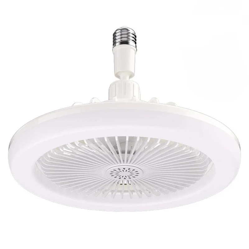 Ventilateur de Plafond avec Lampe LED E27 — 2-en-1, 3 Vitesses, Variateur & Télécommande