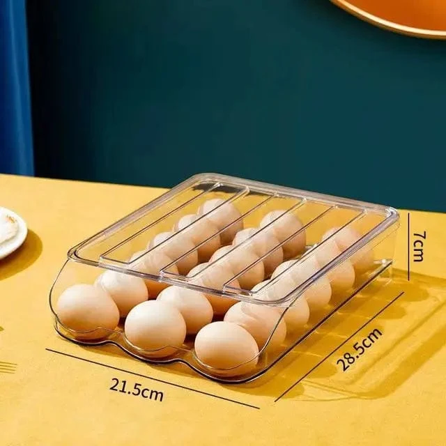 Range-Œufs Empilable à Tiroirs — 18 Œufs par Niveau, PET Alimentaire
