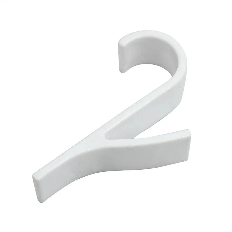 Organisateur de rangement pour radiateur de salle de bain blanc transparent - Coat Hook Eco-Friendly