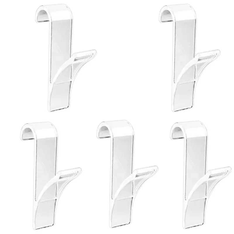 Organisateur de rangement pour radiateur de salle de bain blanc transparent - Coat Hook Eco-Friendly