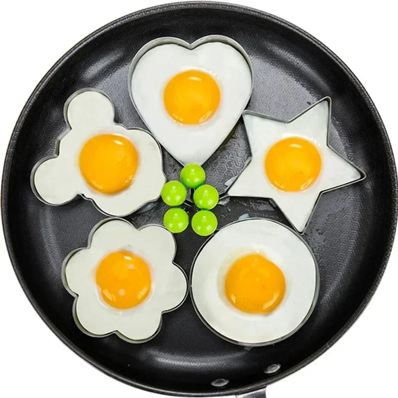 Emporte-Pièce en Forme de Coeur en Acier Inoxydable - Outil de Cuisine pour Pancakes et Omelettes - Accessoire de Cuisine